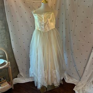 Vintage handmade strapless dress perfect for prom or a wedding